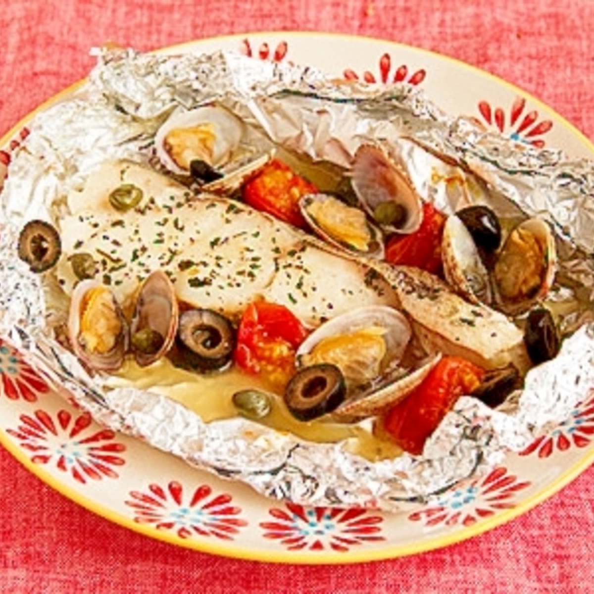 アクアパッツァ風タラのホイル焼き レシピ 作り方 By 楽天出店店舗 Joycook ジョイクック 公式shop 楽天レシピ